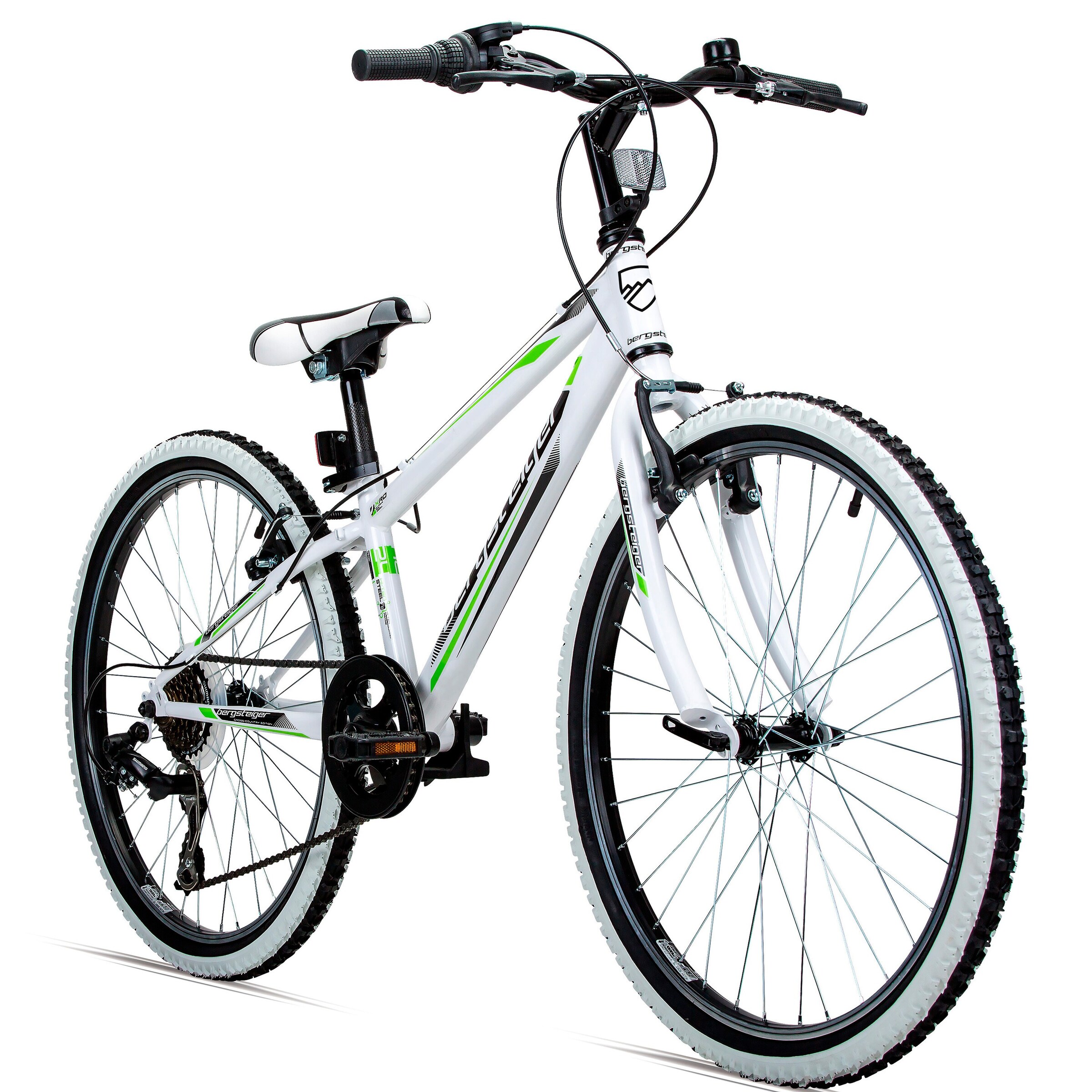 Bergsteiger Mountainbike Kansas 24 Zoll | shiny white