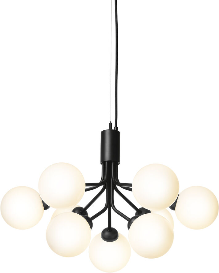 Nuura Apiales 9, satin black / opal Satin black / opal