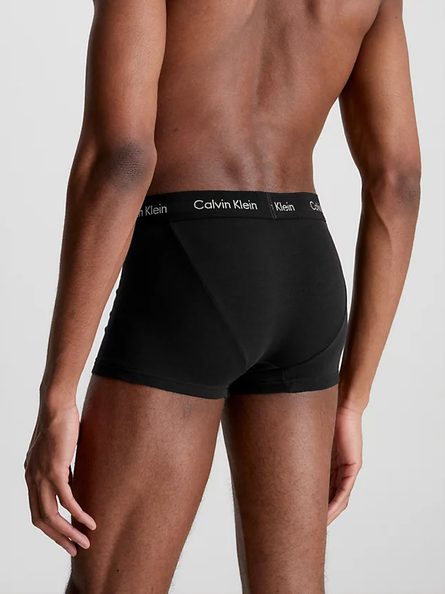 Pacote com 3 Cuecas Boxer de Cintura Baixa - Algodão Elástico