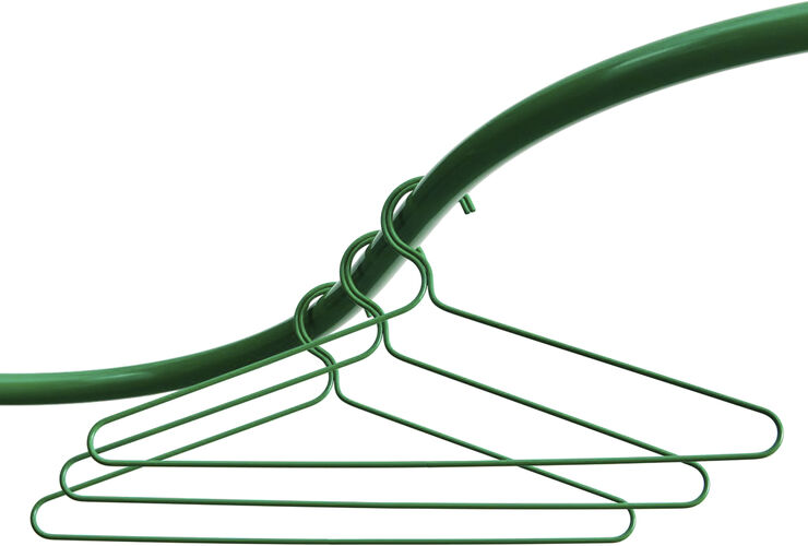 Hay Colour Hanger-Set of 3-Jungle green
