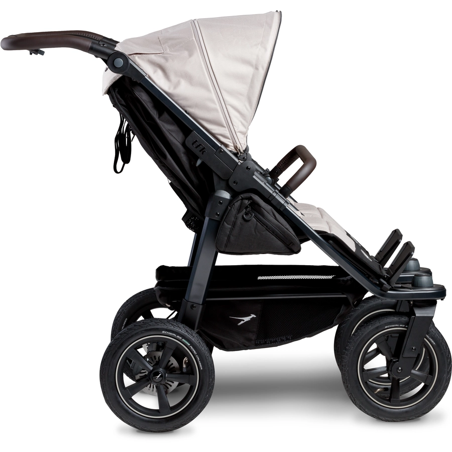 tfk Zwillingskinderwagen Duo 2 mit Luftrad-Set Sand