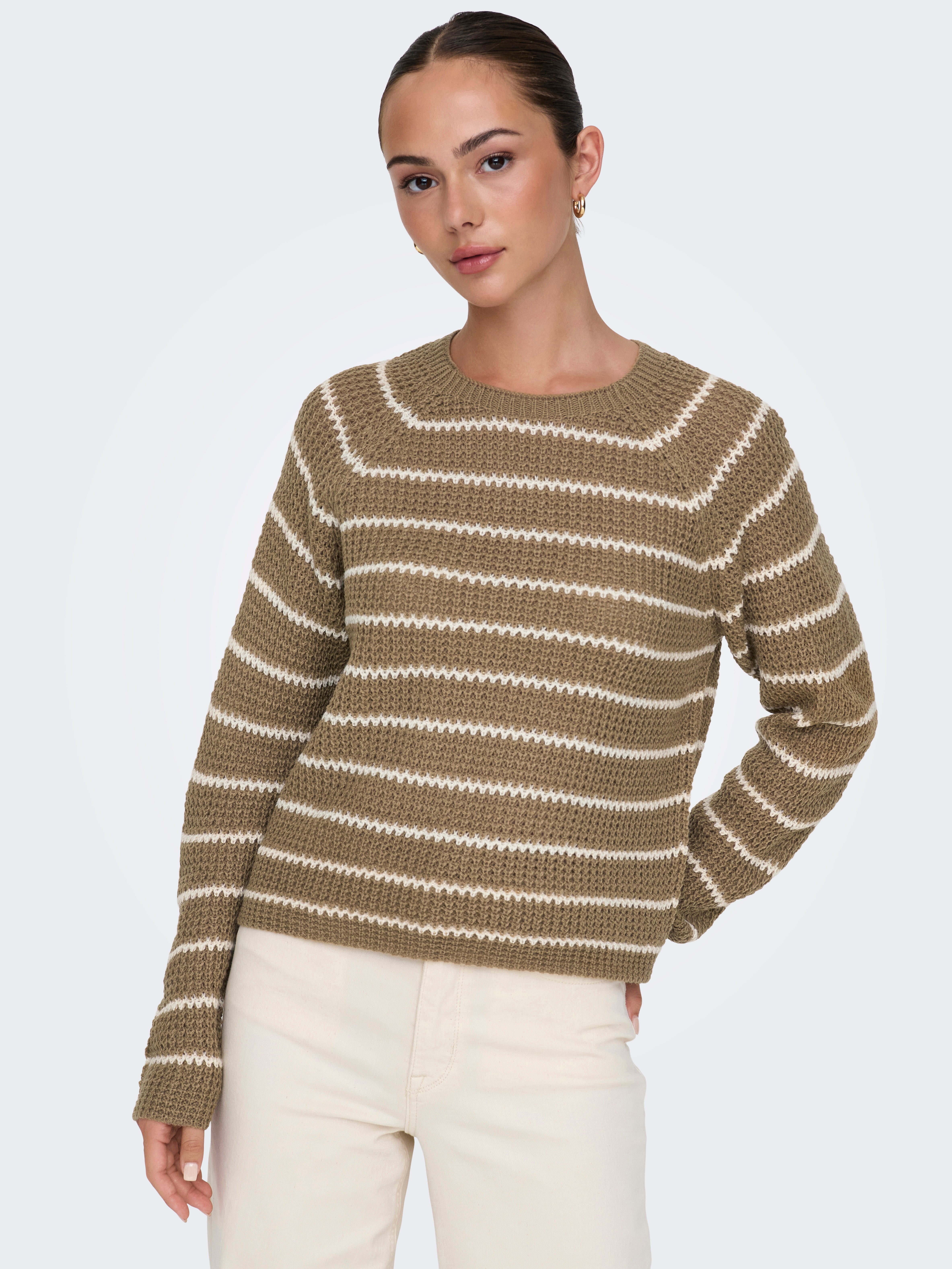 JDYELLEN Strickpullover Malt Ball