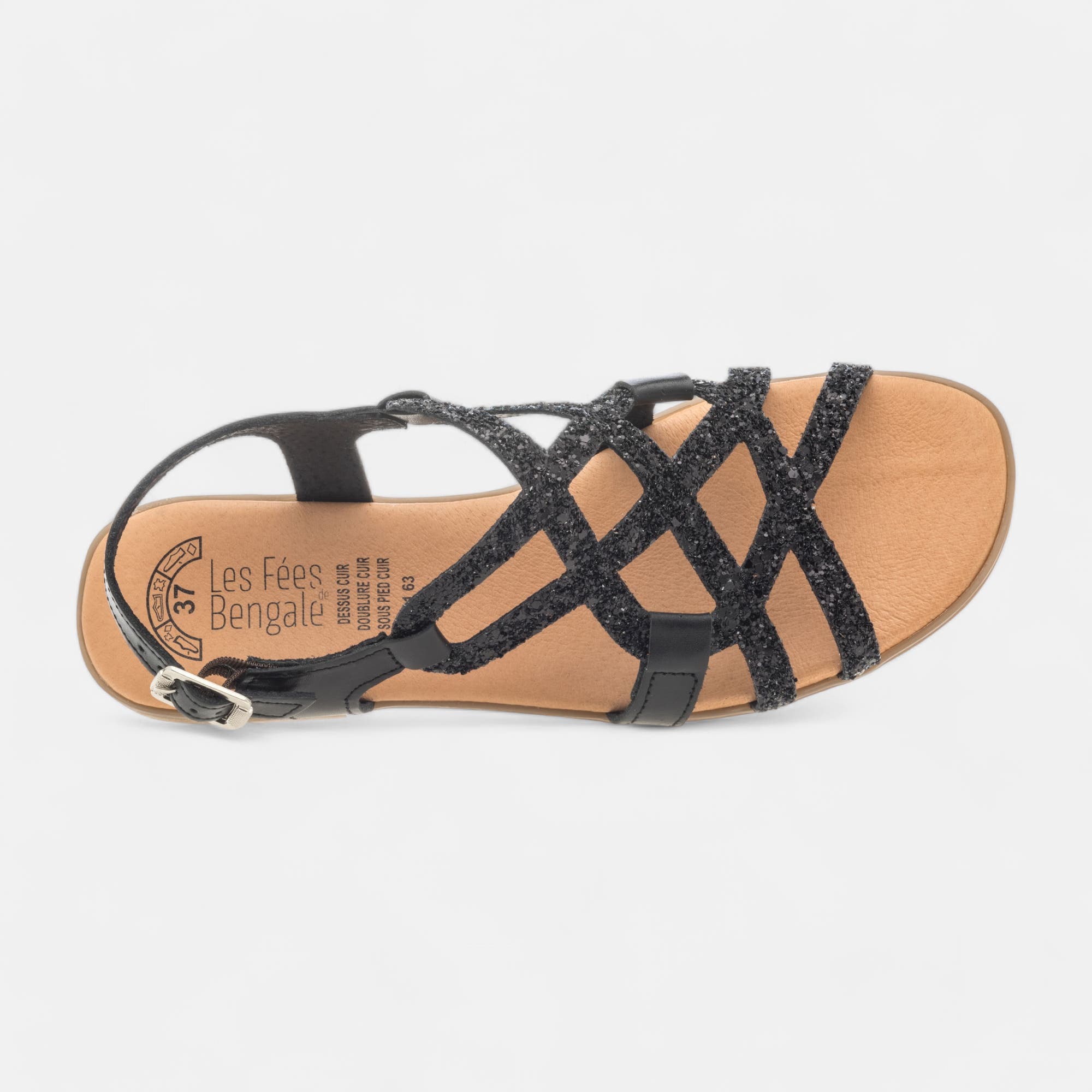 Nu-pieds Femme noir