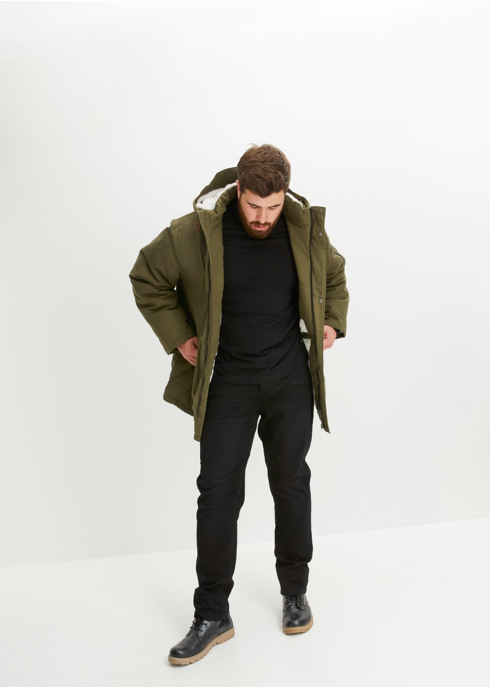 Parka coupe confort avec capuche
