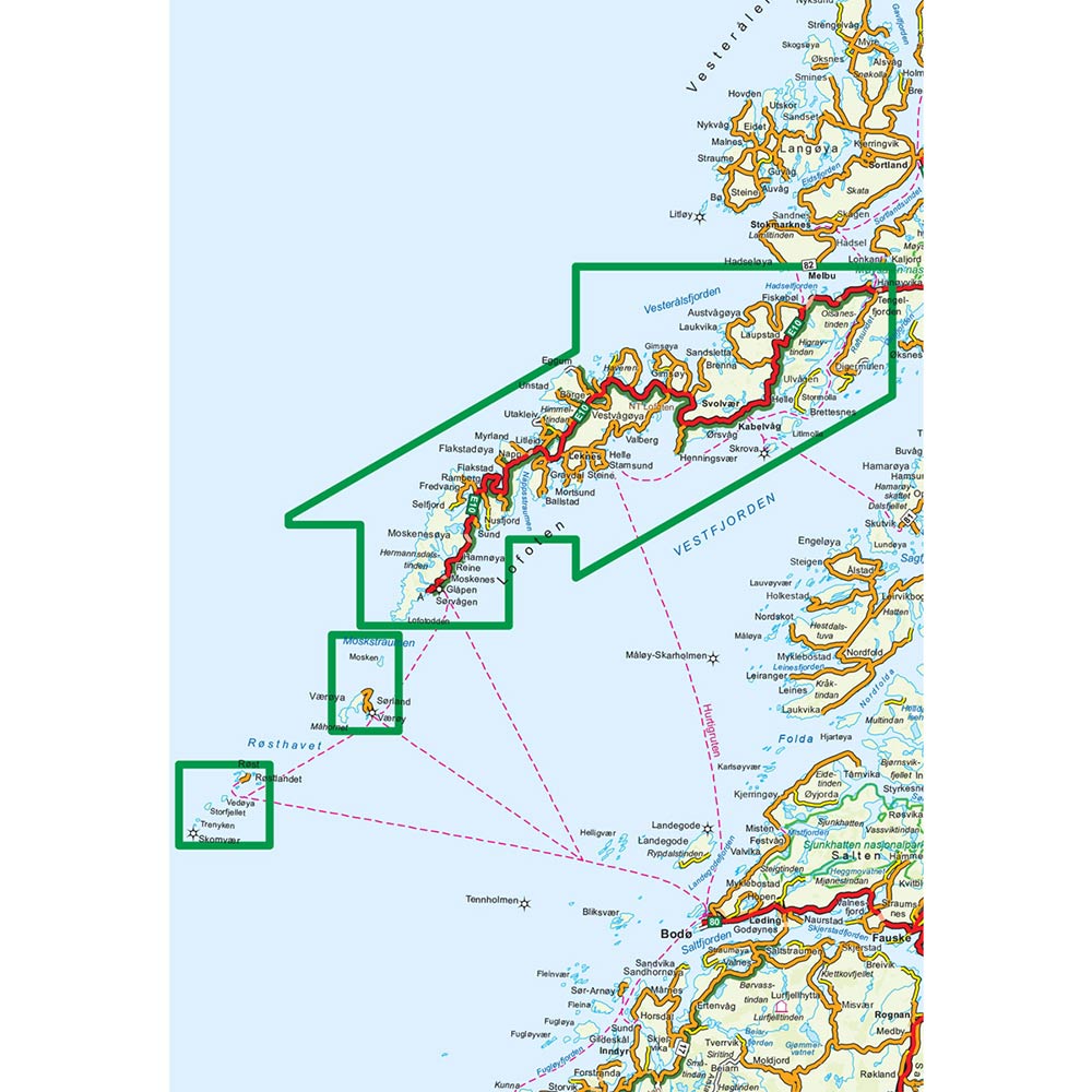 Turkart, Lofoten<br>1:100 000