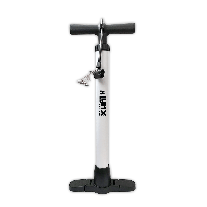 Lynx Fodpumpe med Foldbar Base - 8 Bar - Hvid