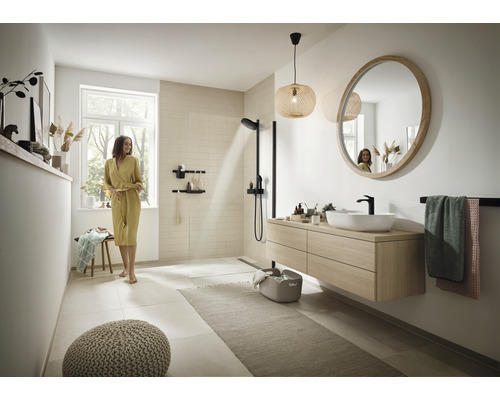 Douchekolom incl. thermostaat hansgrohe Pulsify S zwart 24240670