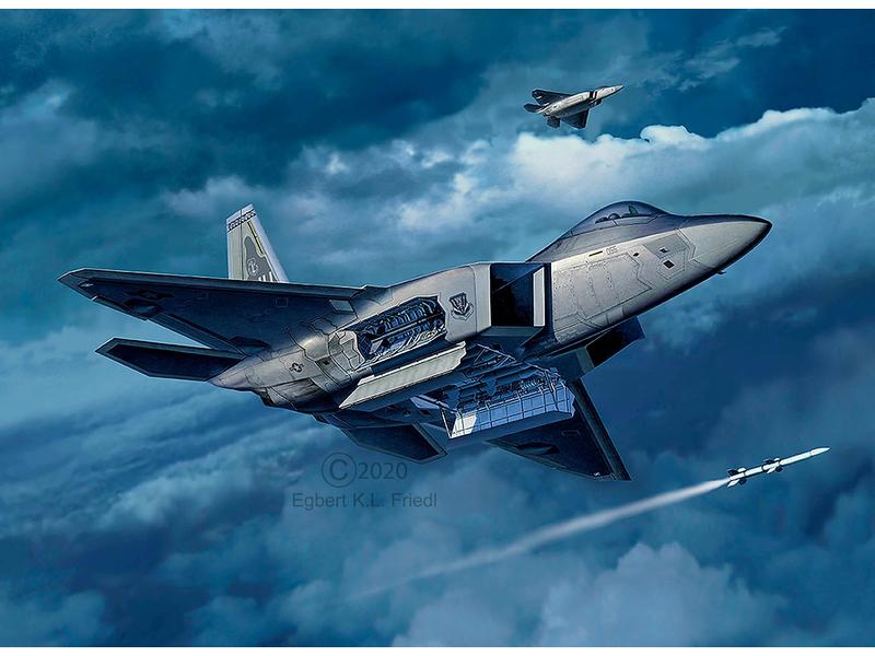 Revell Bausatz Lockheed Martin F-22A Raptor 1:72 Modellbausatz