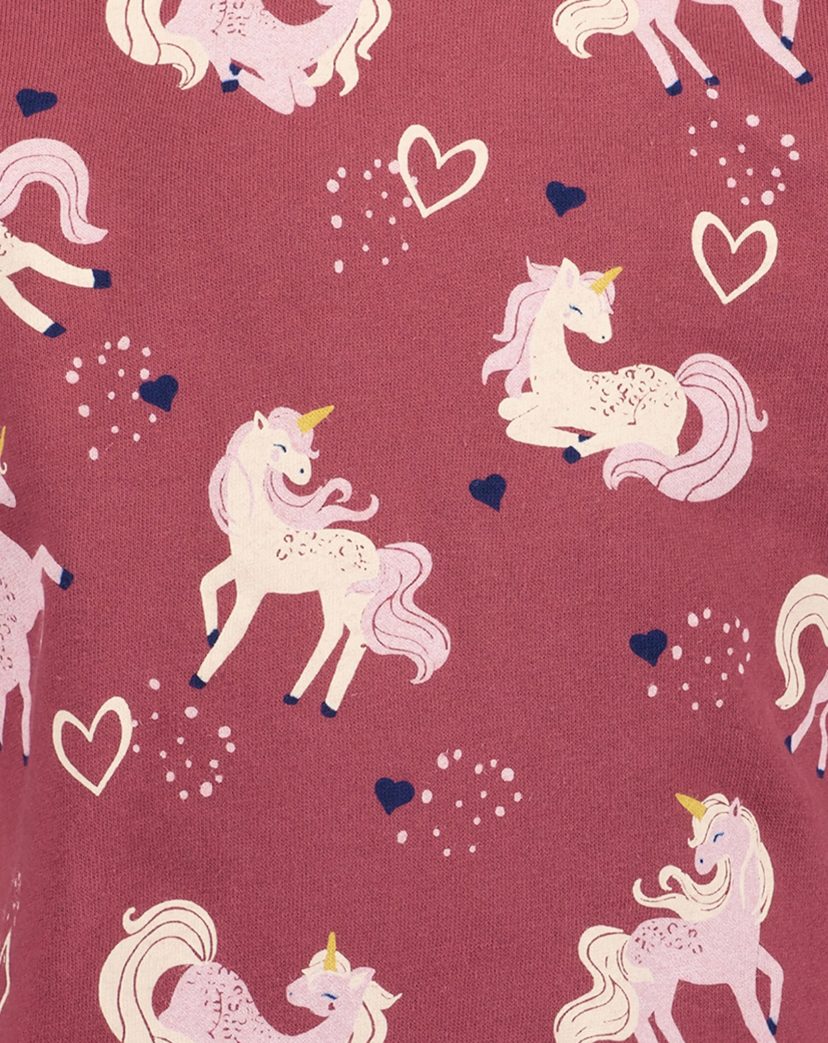 Kapuzensweatshirt UNICORN AOP in weinrot