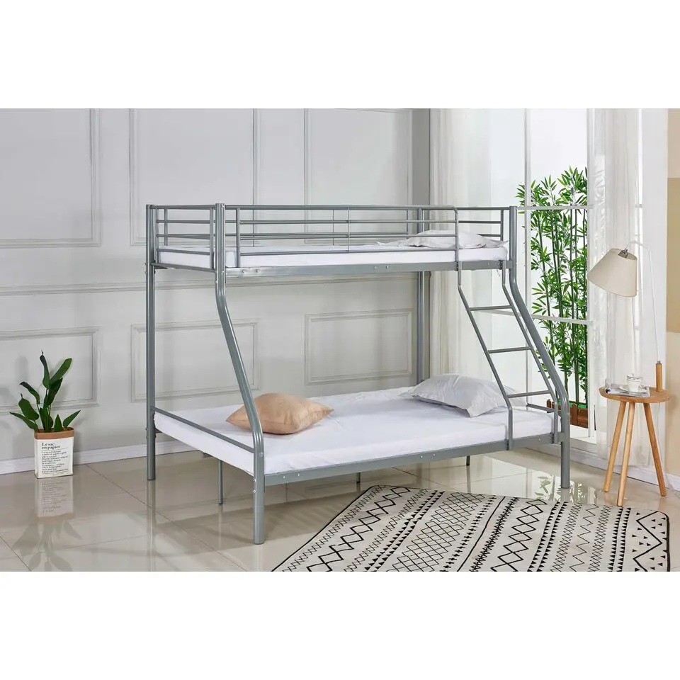 Stapelbed Trixie 90x200 & 140x200 - metaal - mat grijs