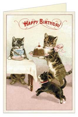 Happy Birthday Cats Greetings Card