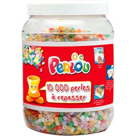 Perle à repasser graine créative 15 coloris assortis pot 10000 unités