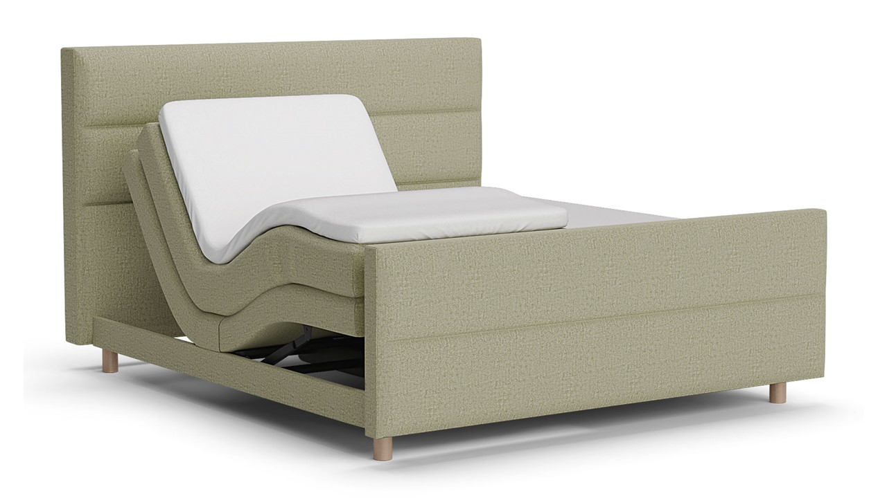 Elektrische boxspring Mica - Soft touch pistachio