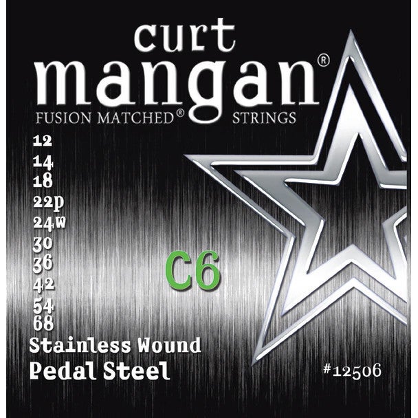 Curt Mangan Stainless C6 Pedal Steel snarenset