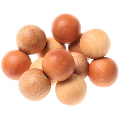 Grimm's babygrijpspeeltje ballen - naturel