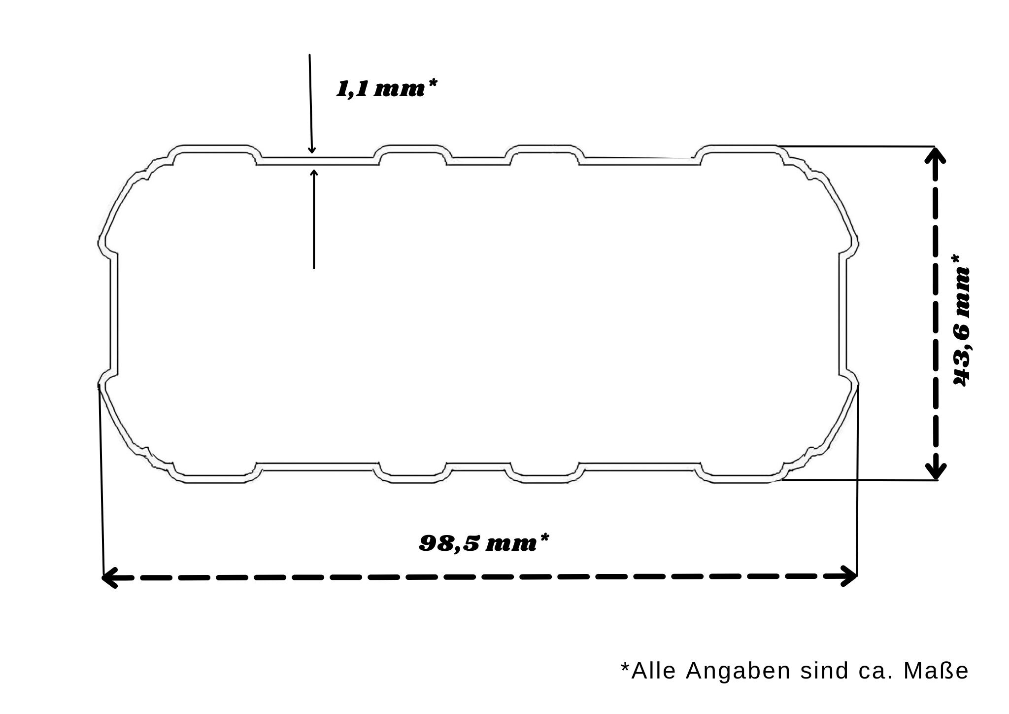 Terrassenüberdachung Aluminium 618 cm als Bausatz Sichtschienen und Hohlkammerplatten Grau