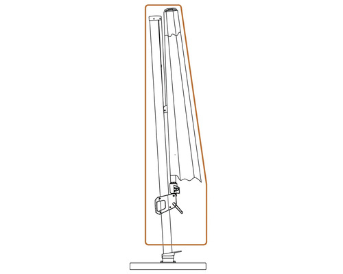 Beschermhoes voor Soluna parasol 235x55 cm