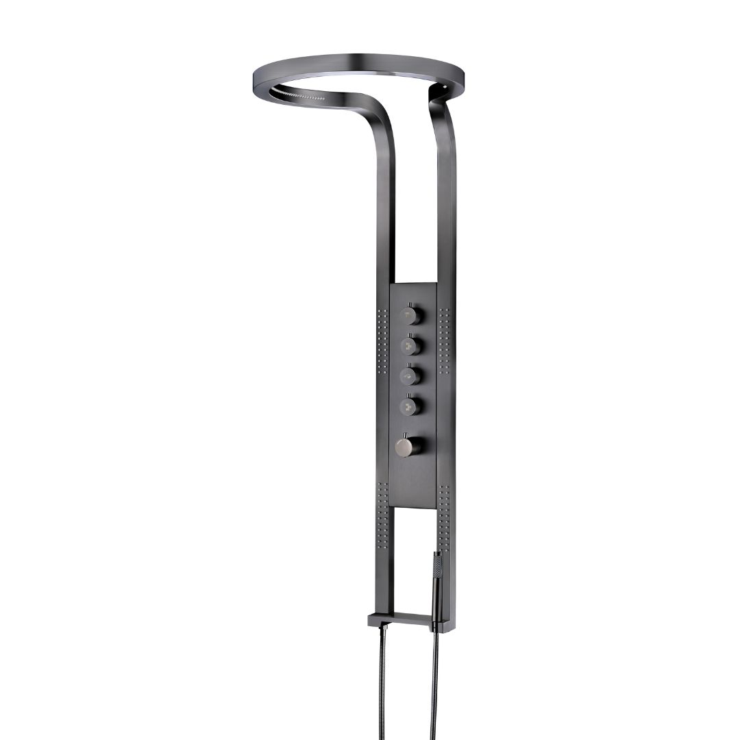 Best Design Moya Future thermostatisch douchepaneel gunmetal