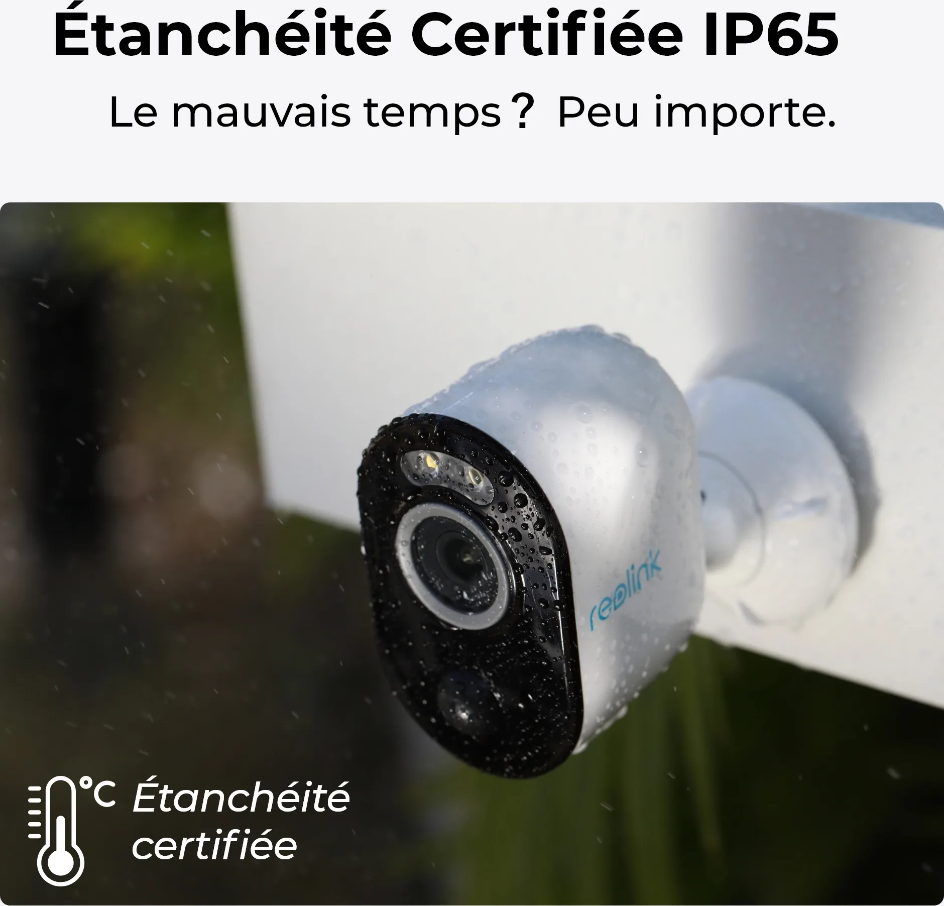 Reolink Argus Series B330 avec panneau solaire Caméra de surveillance