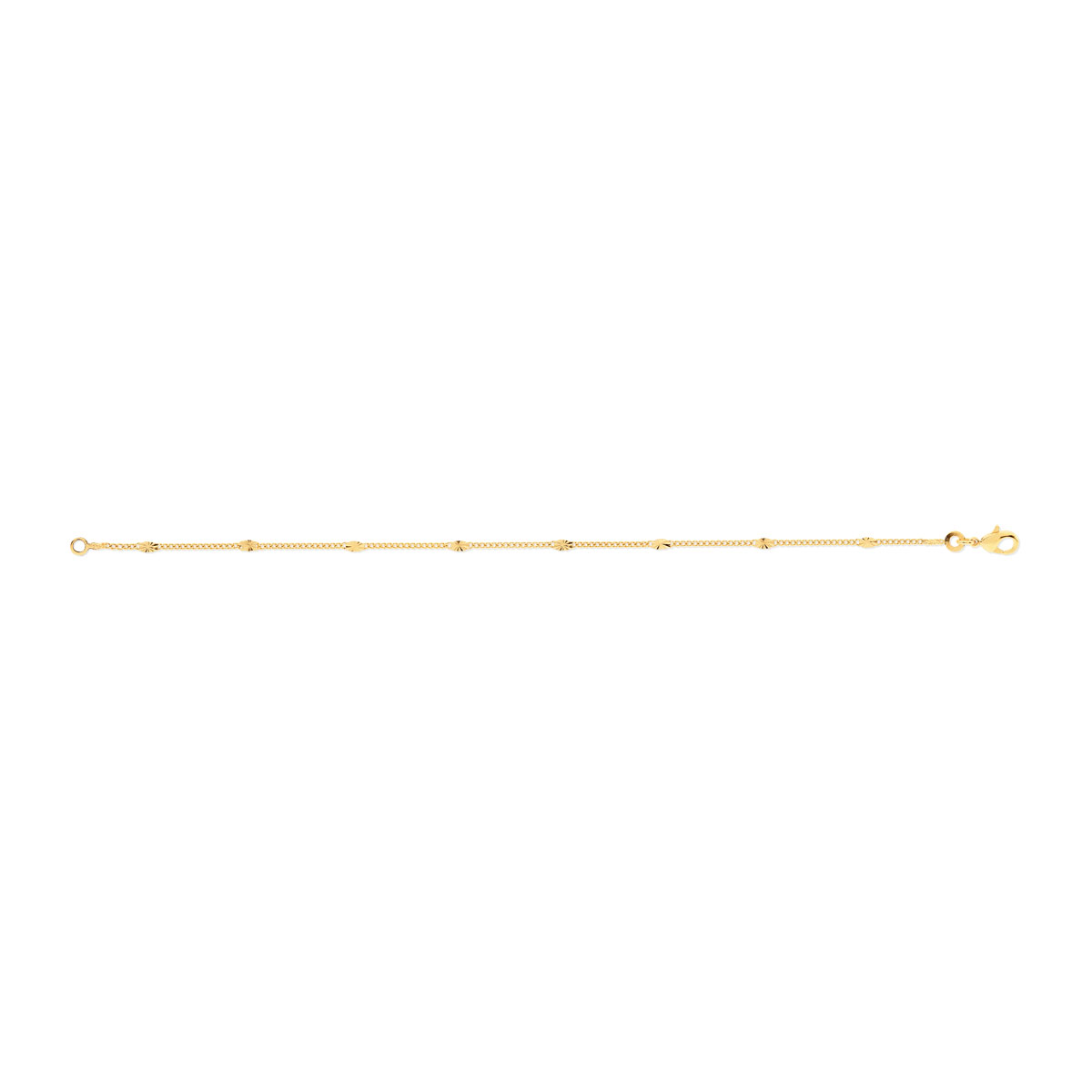 Bracelet plaqué or 18 cm