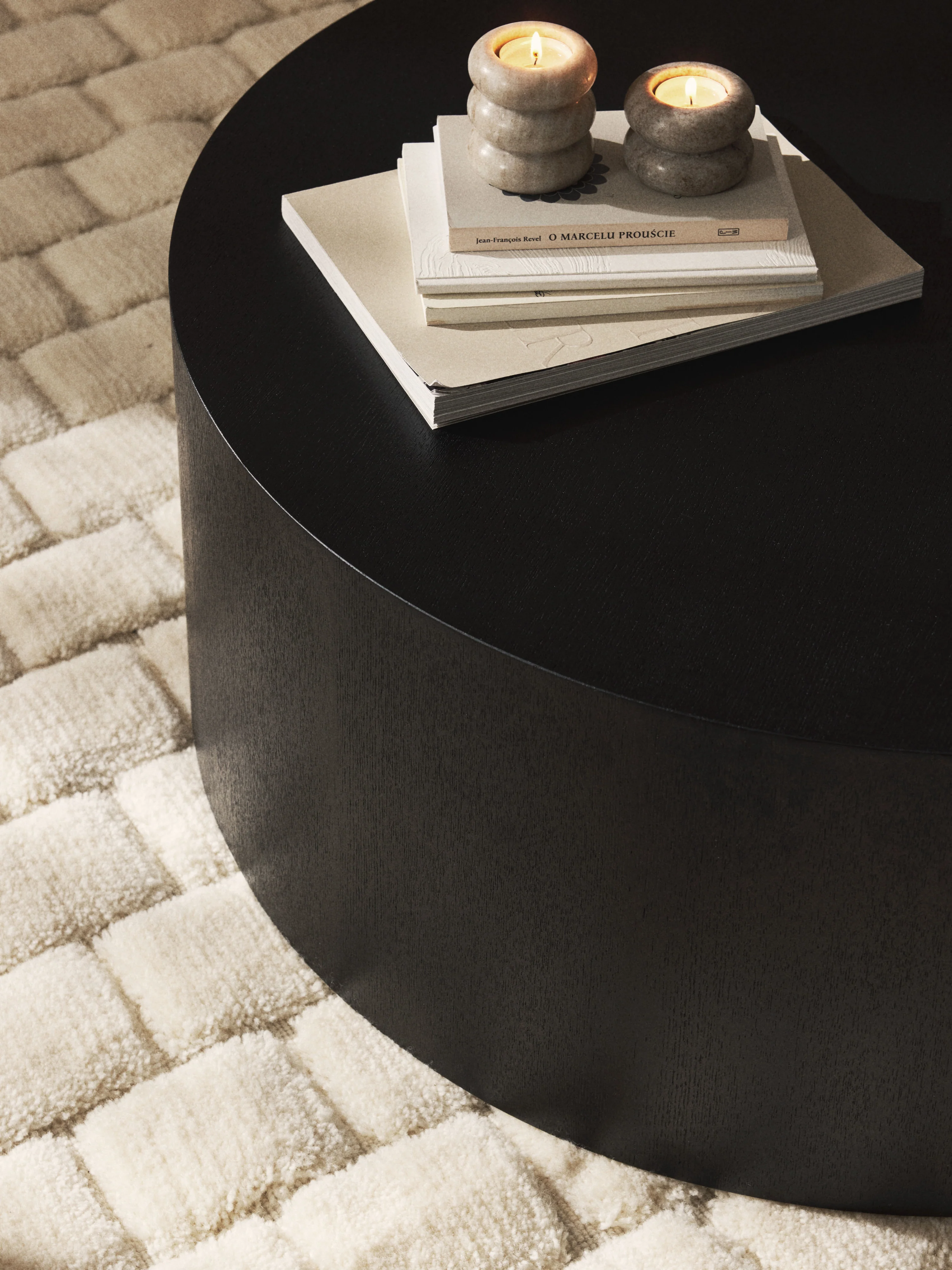 Ronde houten salontafel Dan