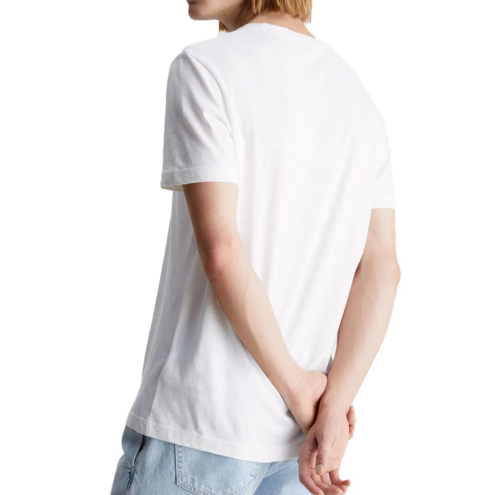 Calvin Klein Jeans T-shirt Blanc Homme Calvin Klein Jeans Meta Monogram