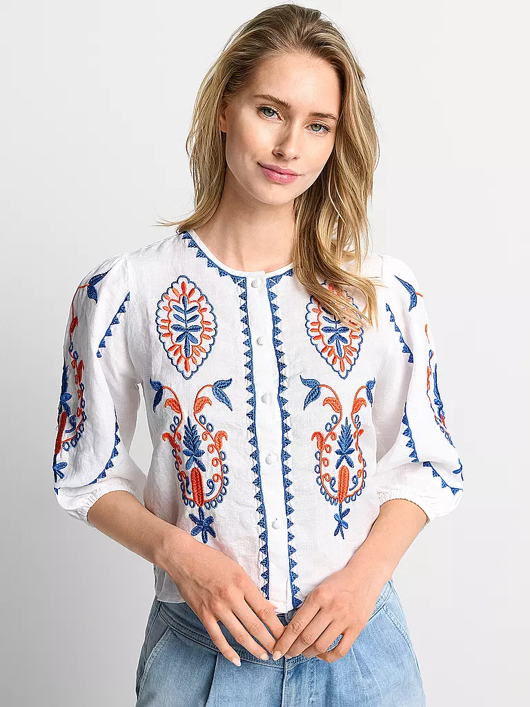 RICH & ROYAL Bluse weiss