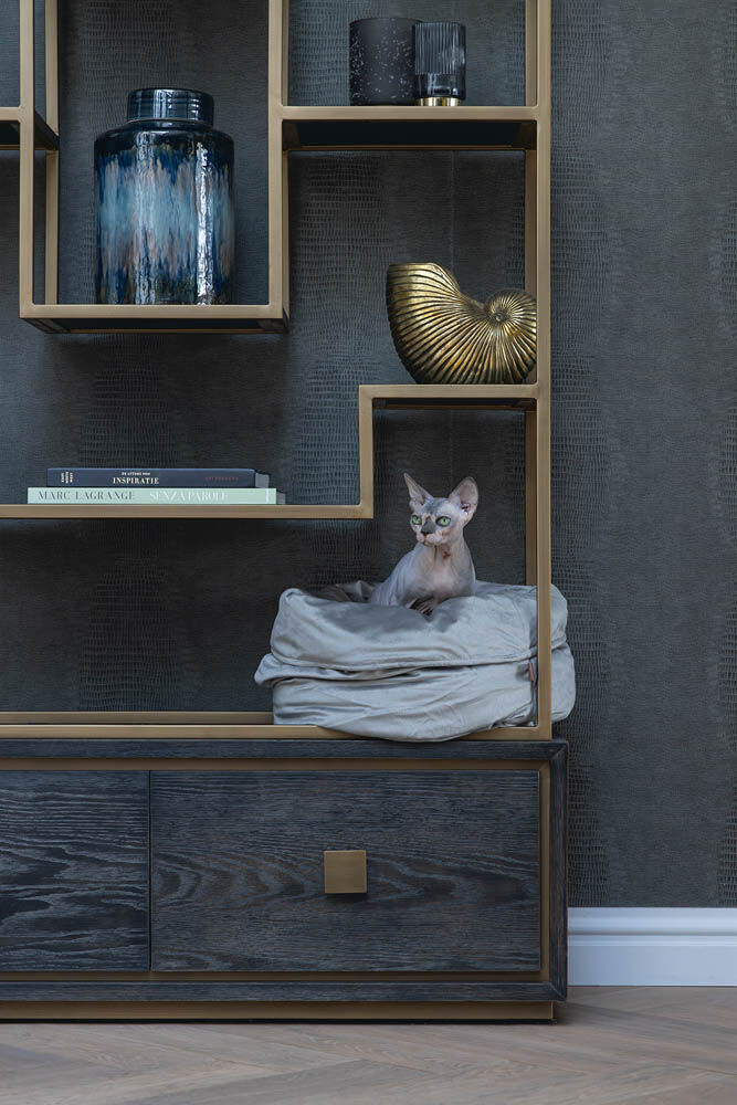 Designed by Lotte Fluco - Kattenmand - Grijs - 28x45x45 cm