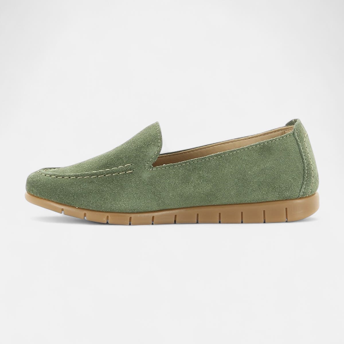 Mocassins Femme en cuir vert