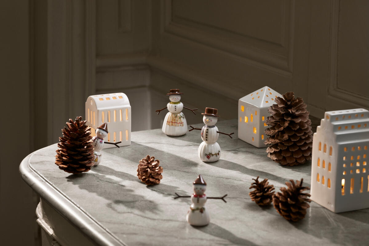 Kähler  Hammershøi Christmas Snedreng, hvid - H9 cm.
