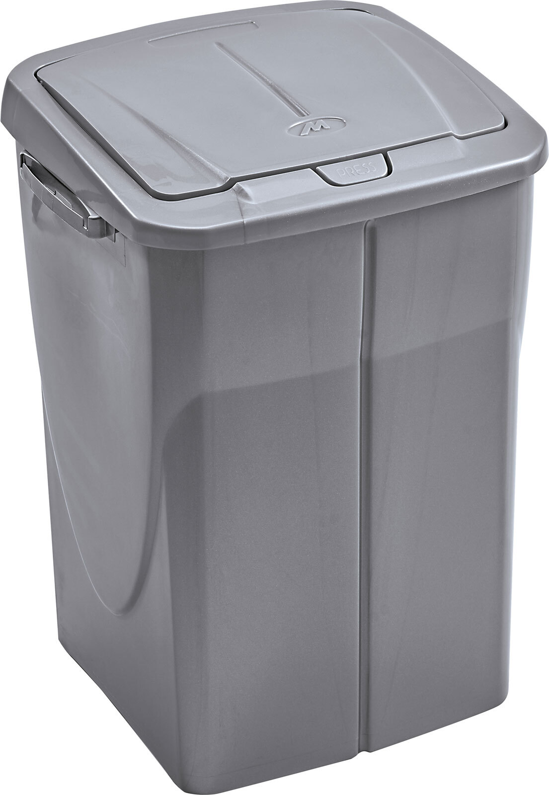 Mhome Abfallsammler Ecobin Polypropylen Silber Grau 25 l