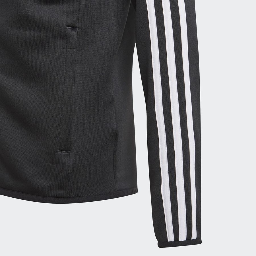 adidas Sweat à Capuche Designed to Move 3-Stripes - Noir/Blanc Enfant