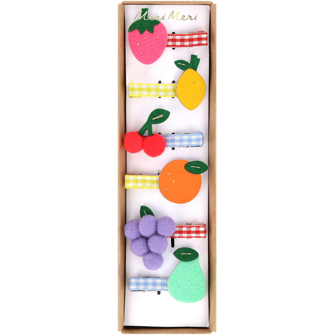 Meri meri haarclips fruit - 6st