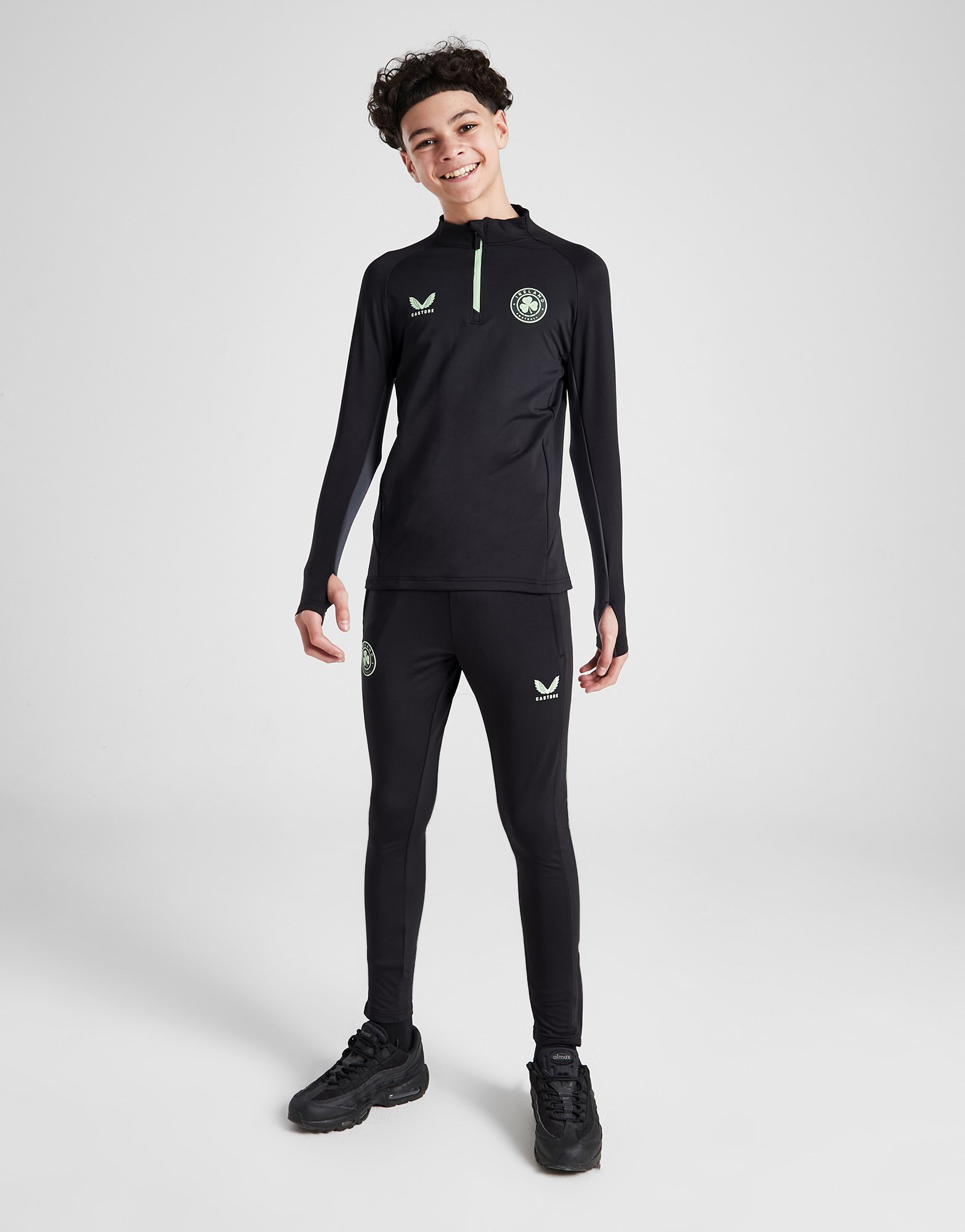 Castore Haut d'entraînement Zippé Irlande Junior