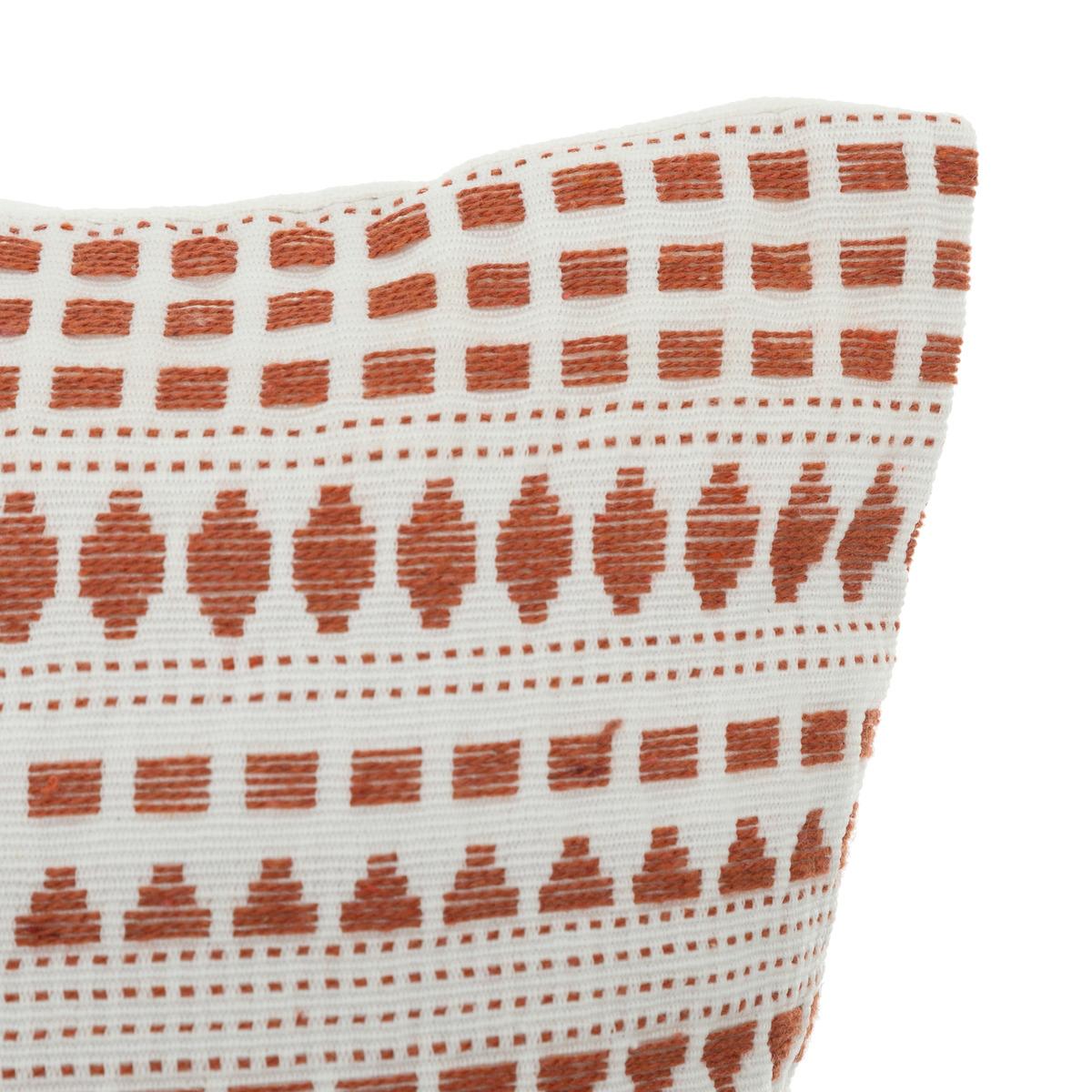 COUSSIN COTON JACQUARD MICAH TERRACOTTA 38X38CM