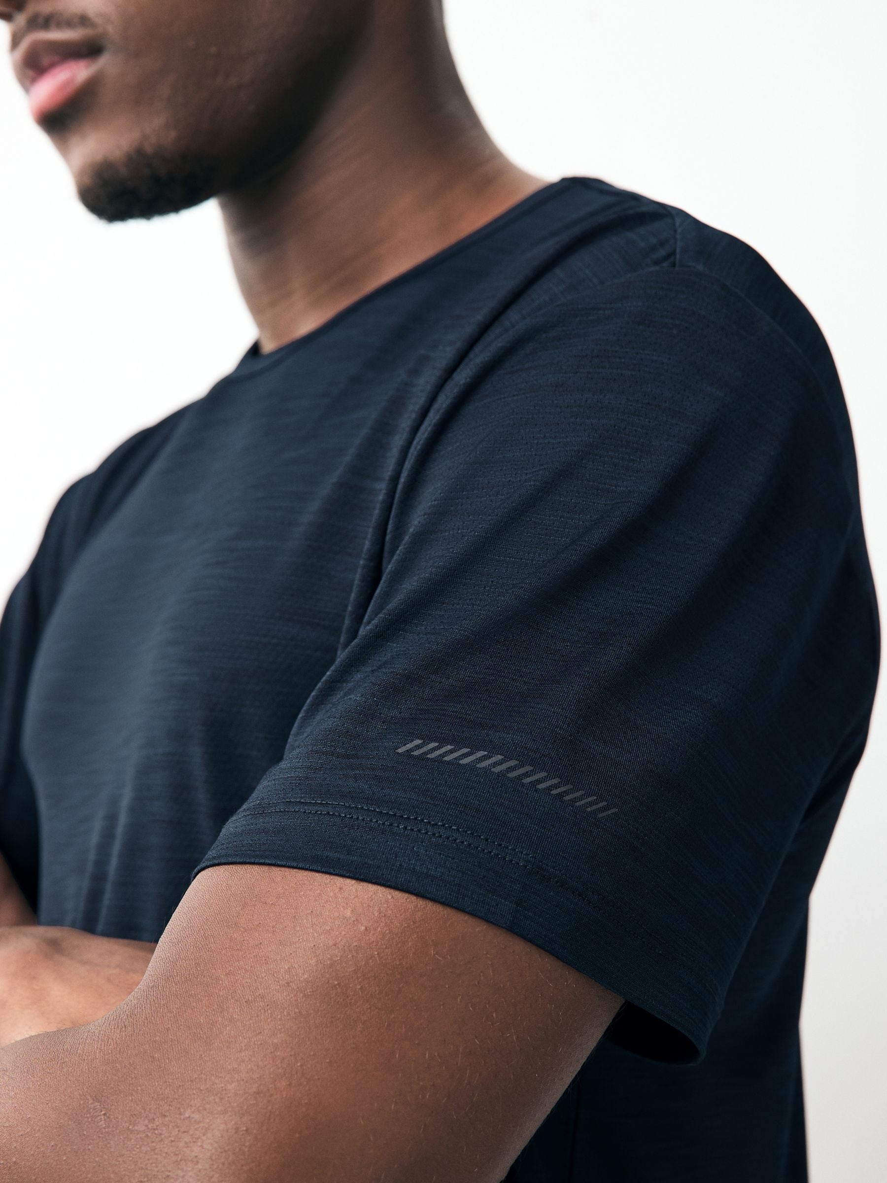 Blauw/marine - T-shirt met korte mouwen - Active Gym Trainingstop