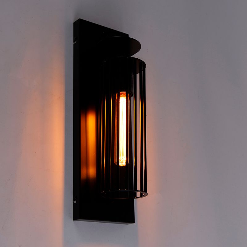 Moderne wandlamp zwart draad - Balenco Wazo