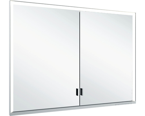 KEUCO Royal Lumos spiegelkast, 100 x 16,5 x 73,5 cm, zilver, 2-deurs, LED, IP24, inbouw, 723