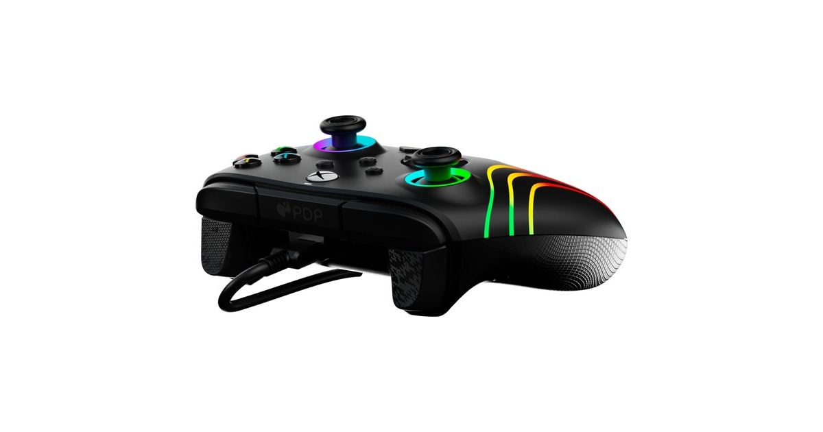 PDPWired Controller - Afterglow Wave  (Zwart, Xbox Series X|S, Xbox One, PC)