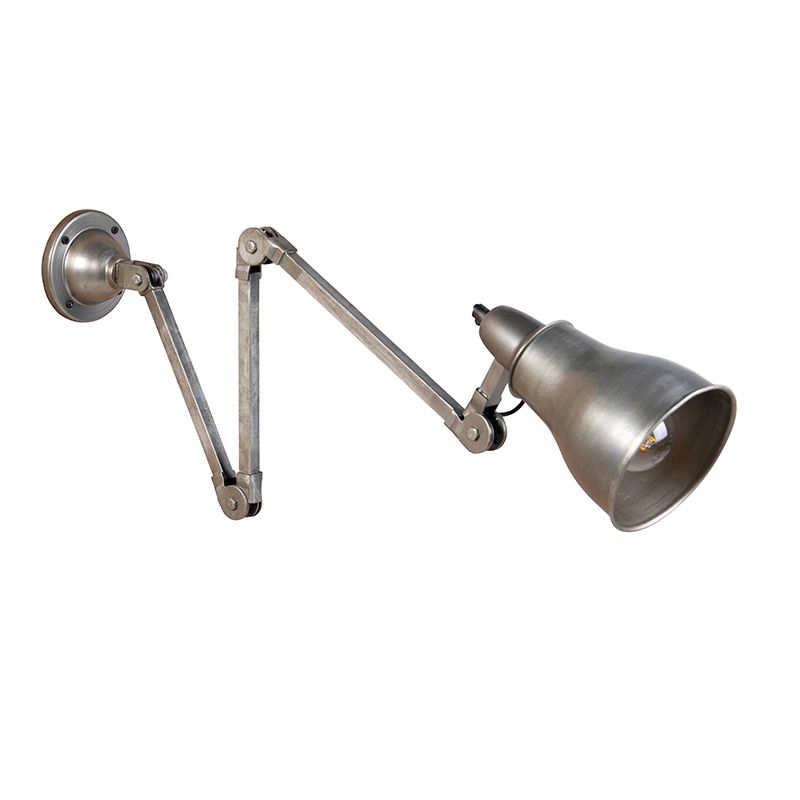 Industriële wandlamp grijs verstelbaar - Mersey