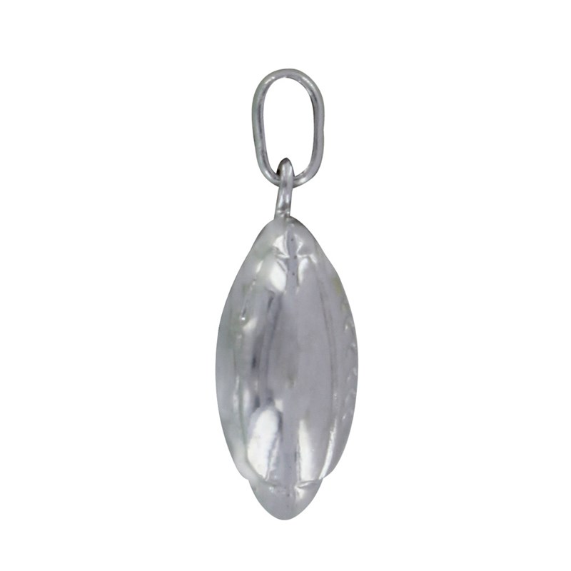 Pendentif Argent Ballon de Rugby