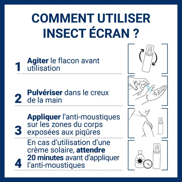Insect Ecran Anti-Moustiques Spray Familles 100ml