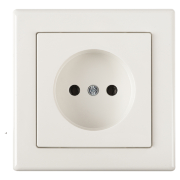 Schneider Merten System-M Enkel Stopcontact Polarwit