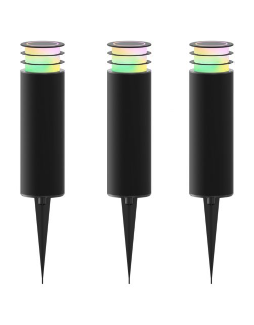 Calex Smart Outdoor Gardenpost 24v - Tuinverlichting - 1285 g Multi-Color 3 stuks 24v