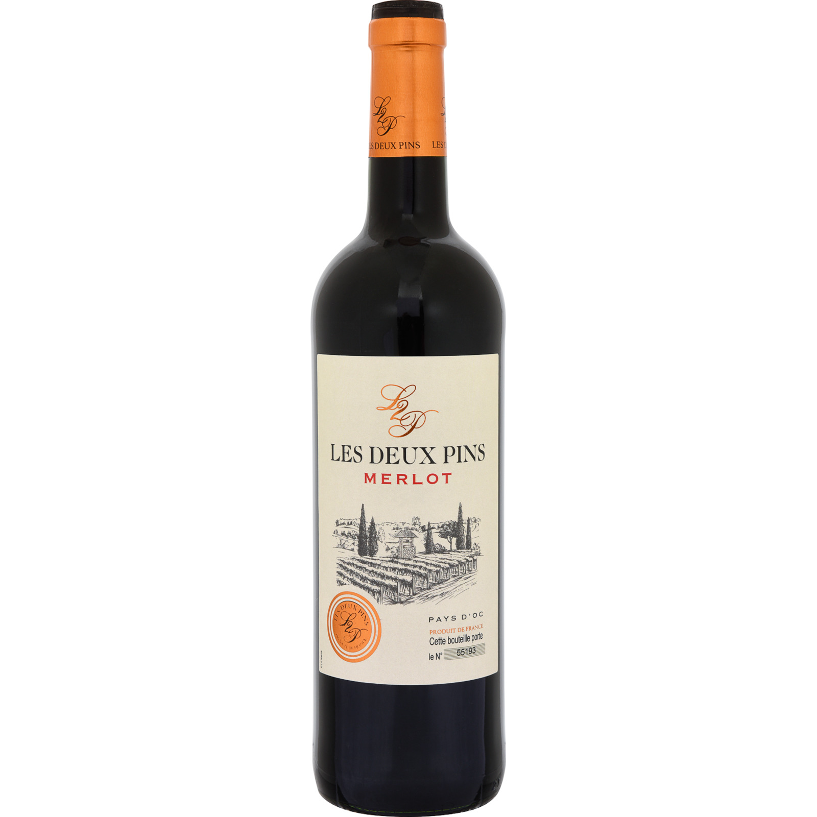 Les Deux Pins Merlot 75 cl