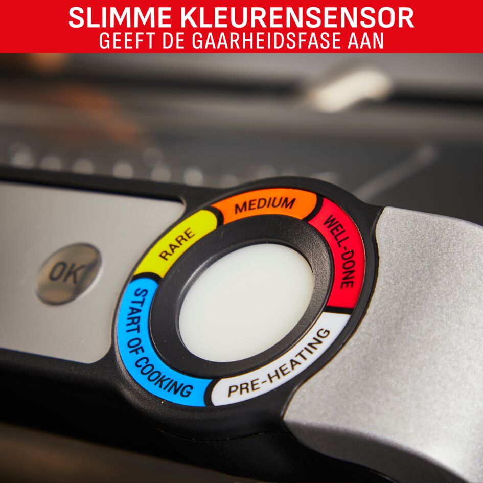 OptiGrill+ XL GC728D Slimme contactgrill met grilltang - 9 automatische programma's