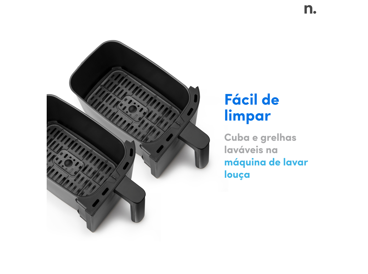 FRITADEIRA SEM ÓLEO AIRFRYER NUTRIBULLET NBA081B 8L