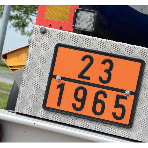 Plaque Transport ADR Essence 33/1203 RA1 rétroréfléchissante