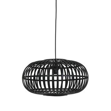 Hanglamp Indy bamboe zwart Ø44 cm