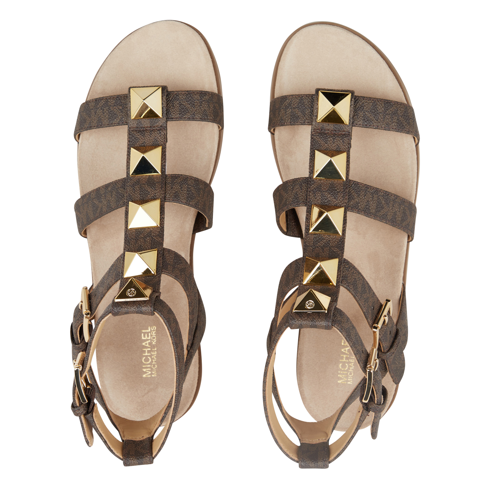 Sandales plates | Marron